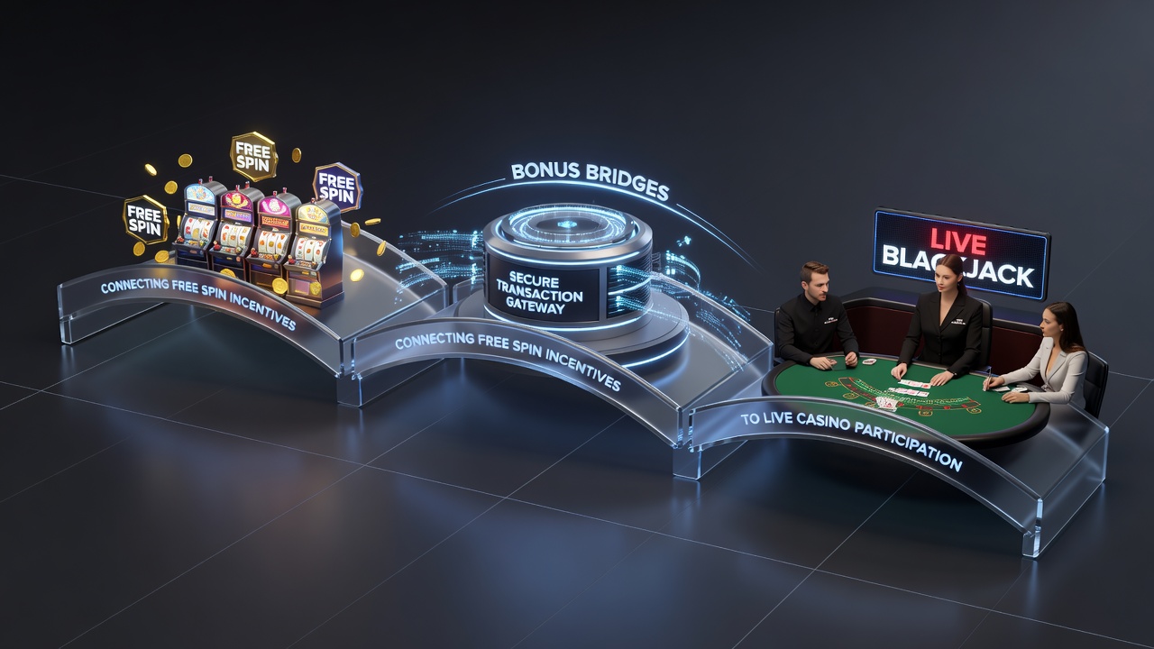 Diagram showing VIP progression paths from free spins through instant payments into live dealer participation