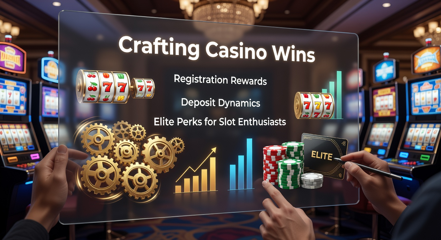 Vibrant slot machine reels spinning with glowing bonus symbols and jackpot lights illuminating a casino floor