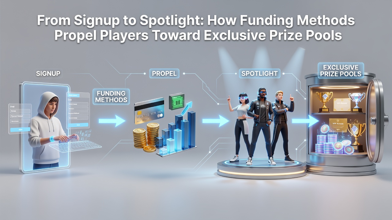 Visual of VIP progression and exclusive jackpot entries via funding methods