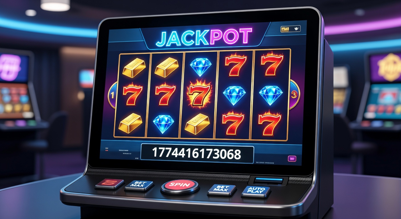Vibrant online slots interface showing spinning reels, bonus features, and jackpot counters on a mobile device
