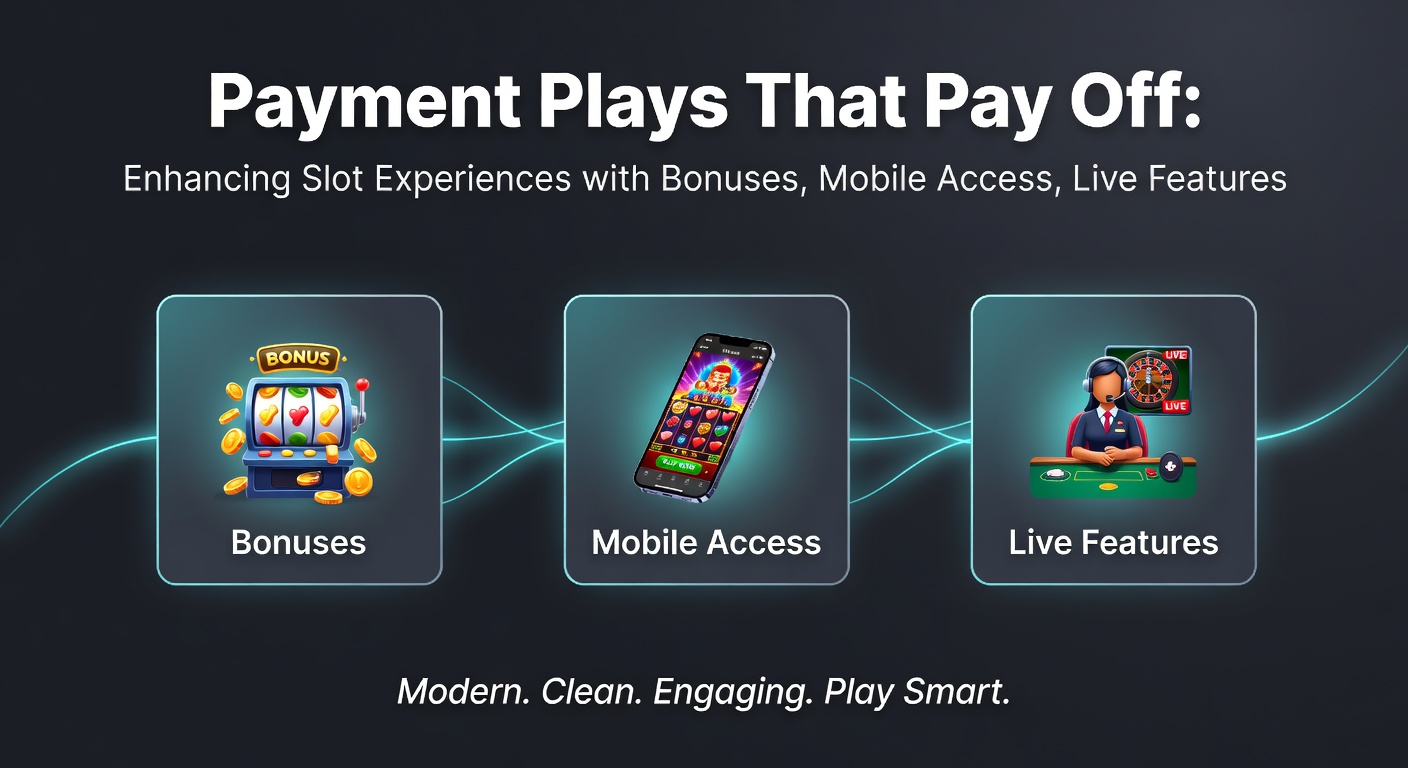 Smartphone displaying a live slot game with instant payment confirmation popup, surrounded by loyalty points icons and bonus notifications for an immersive mobile experience