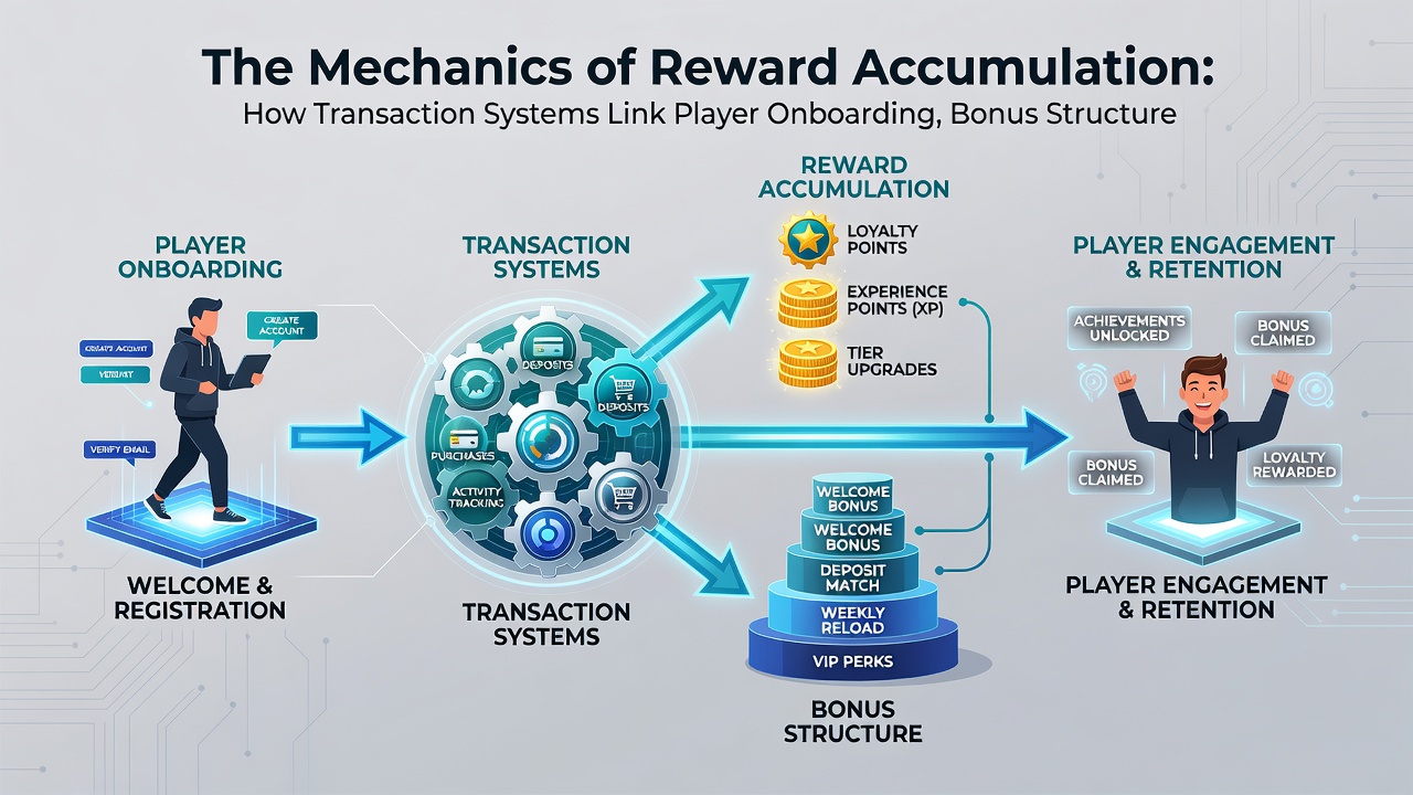 Illustration of mobile slot jackpot accumulation linked to transaction and bonus flows