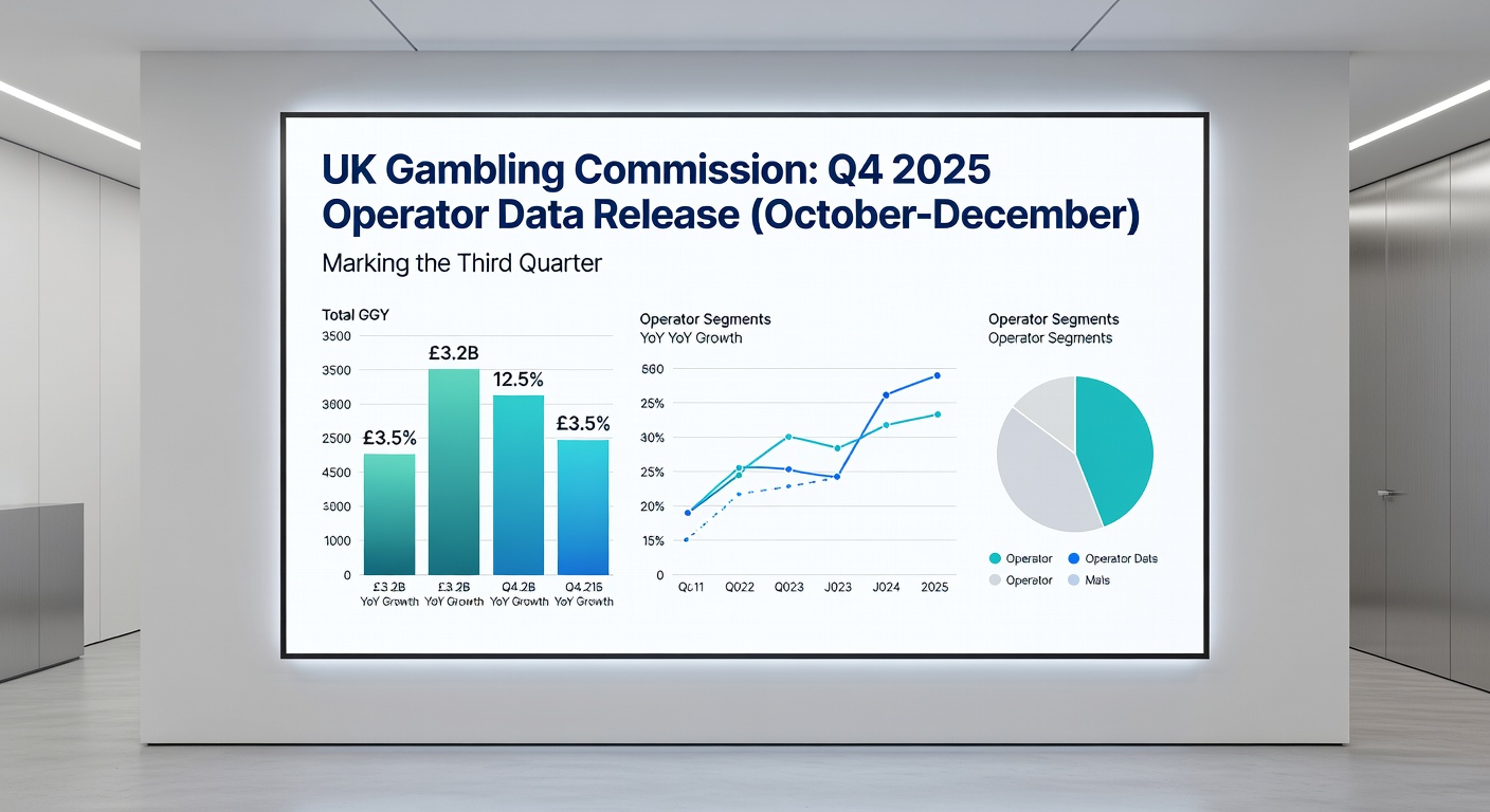 Infographic depicting safer gambling improvements alongside rising player engagement in UK online slots for Q4 2025